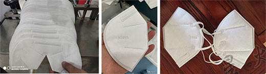 南京自动化kn95口罩机械设备生产样品展示