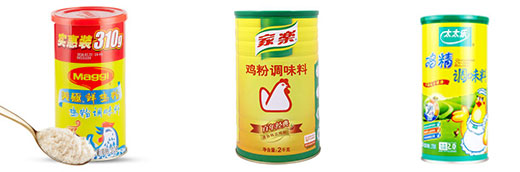 星火鸡粉生产流水线灌装样品展示